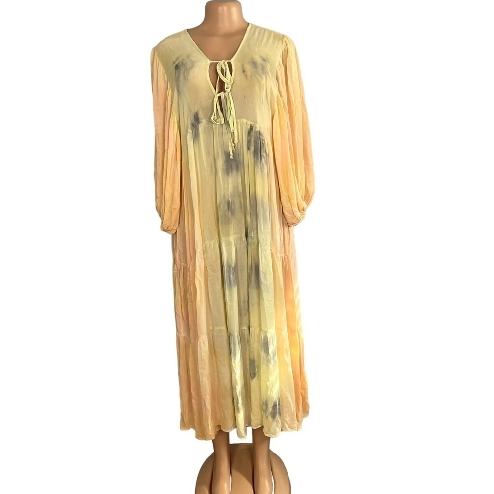 3/$30 ☀️ Young Fabulous & Broke Tie Dye Watercolor Maxi Dress
